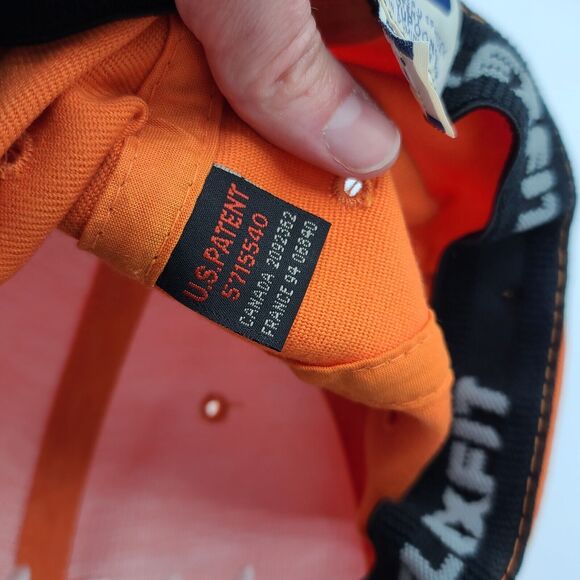 Embroidered Nona Orange Baseball Flexfit Hat Cap Fitted M/L Grandparent Grandpa - Picture 8 of 9